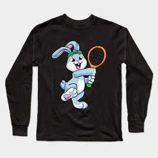 Rabbit as Tennis player with Headband at Tennis Long Sleeve T-Shirt